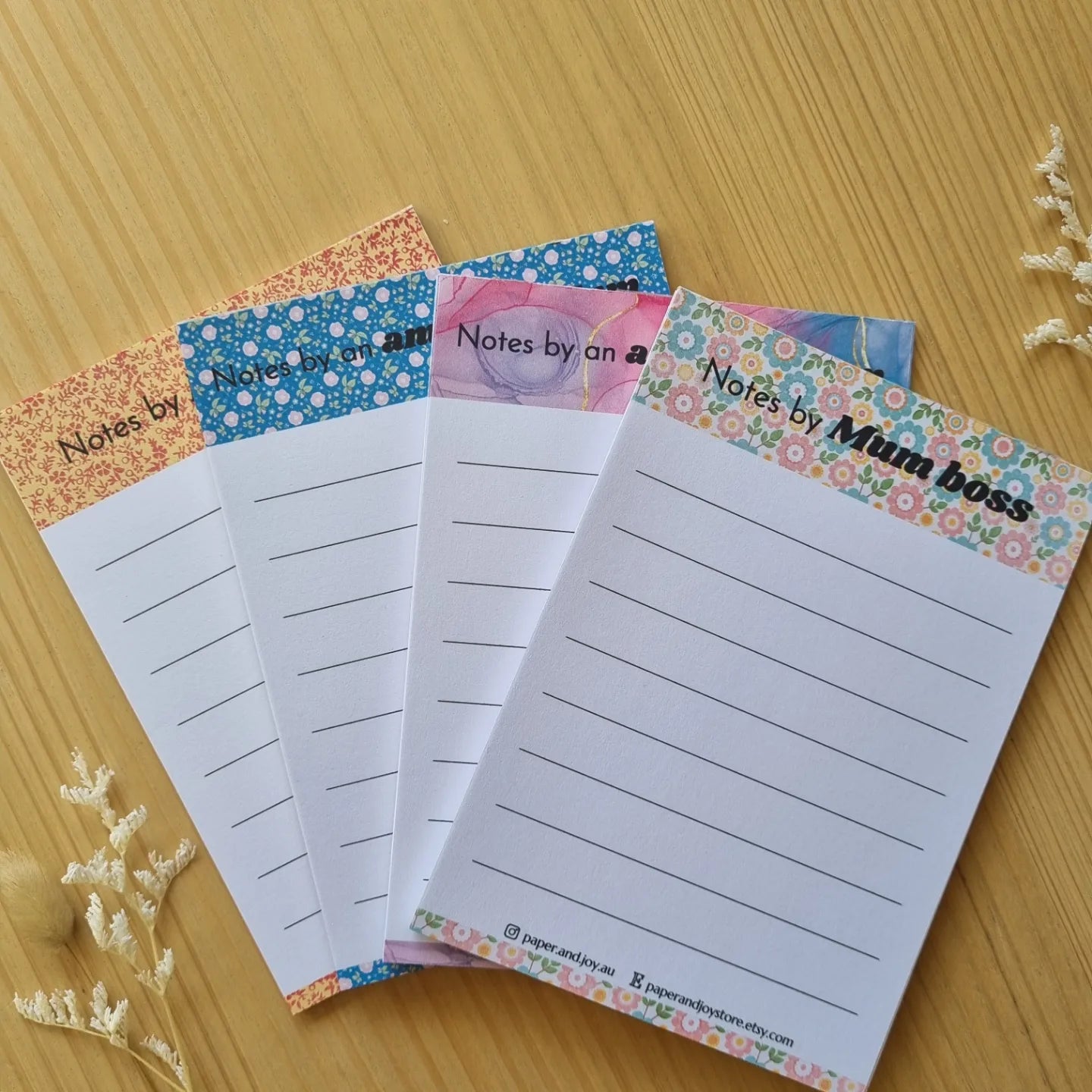 Notepad A6 size pink version