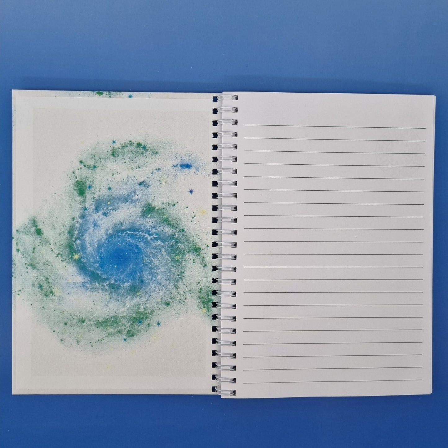 2. Zodiac water Cancer A5 spiral journal notebook