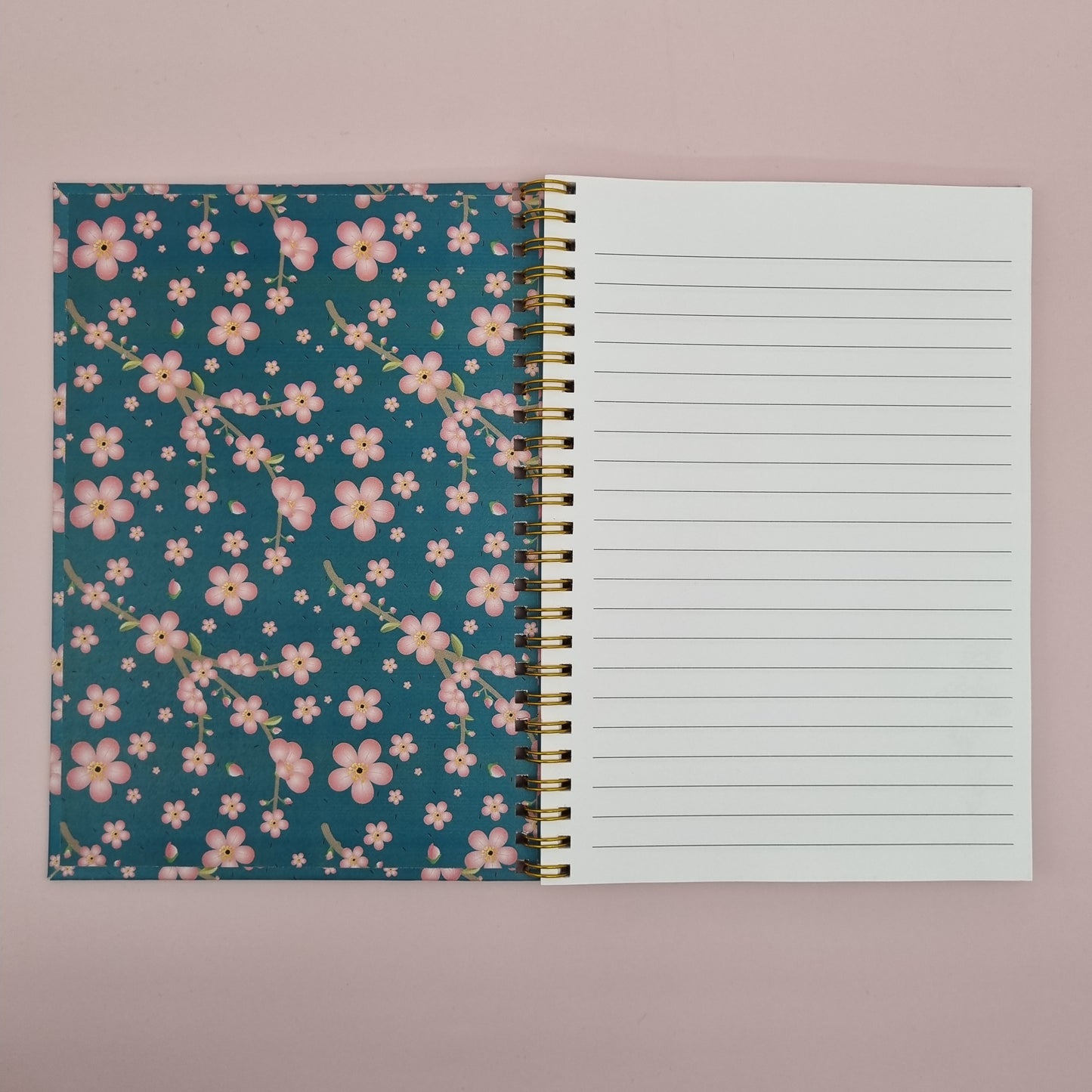 WHOLESALE Mum's A5 spiral journal notebook - Cherry blossom (Qty 3)