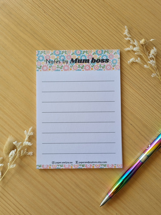 Notepad A6 size pink version