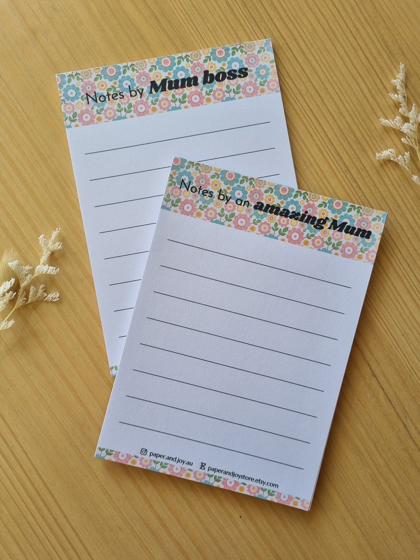 Notepad A6 size pink version