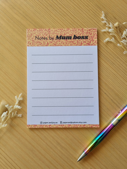 Notepad A6 size orange version