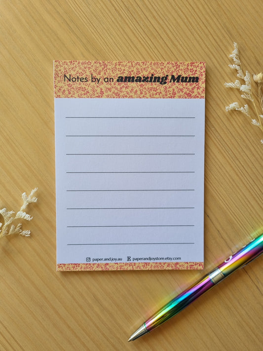 Notepad A6 size orange version
