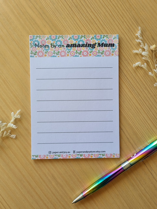Notepad A6 size pink version