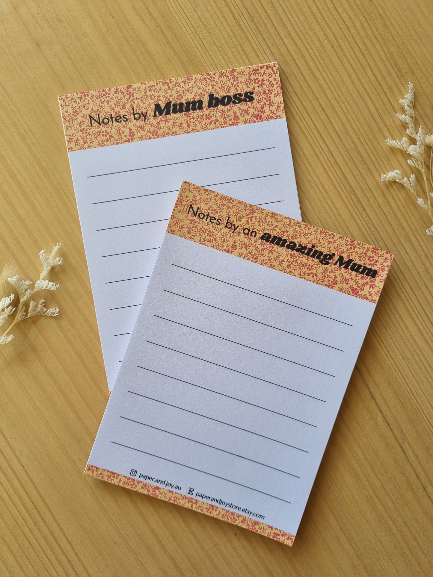 Notepad A6 size orange version