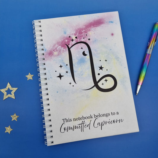 Mum's A5 spiral journal notebook - Blue swirl